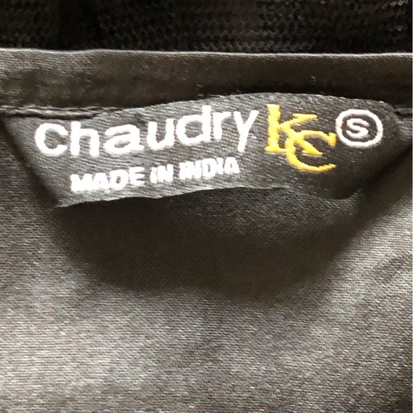 Chaudry Midi Skirt Tiered Tulle Ruffles Side Zip Size Small Black Witchy Goth - Picture 10 of 12